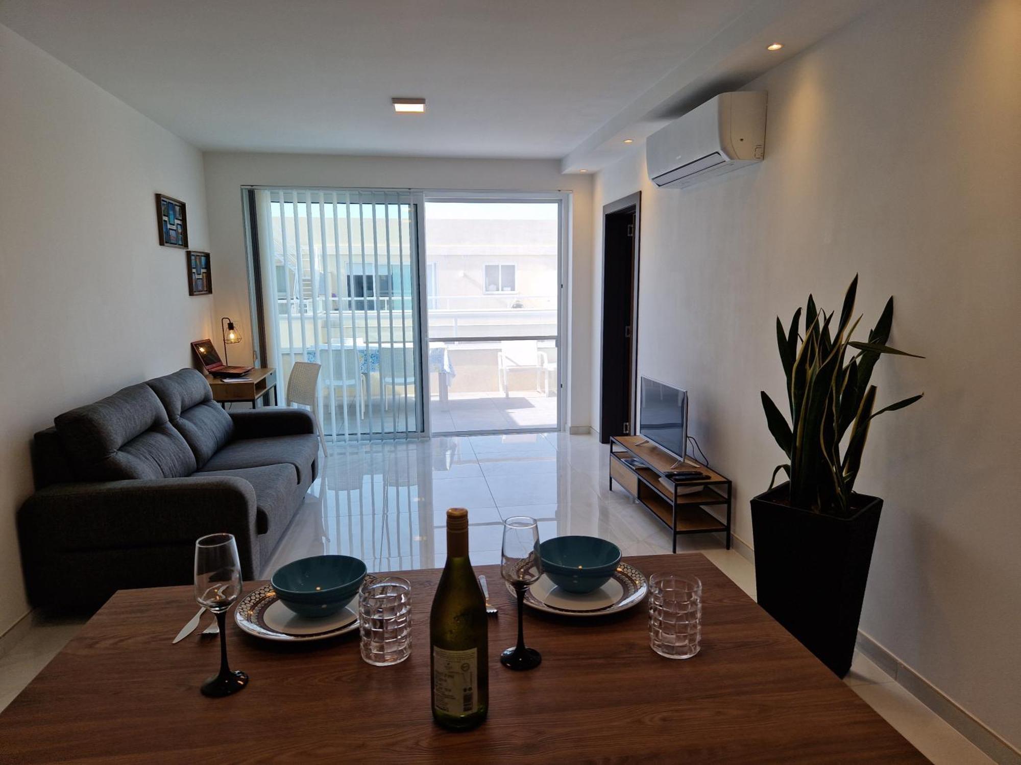 Sea View New Penthouse Terrace & Garage Parking Lejlighed San Pawl il-Baħar Eksteriør billede