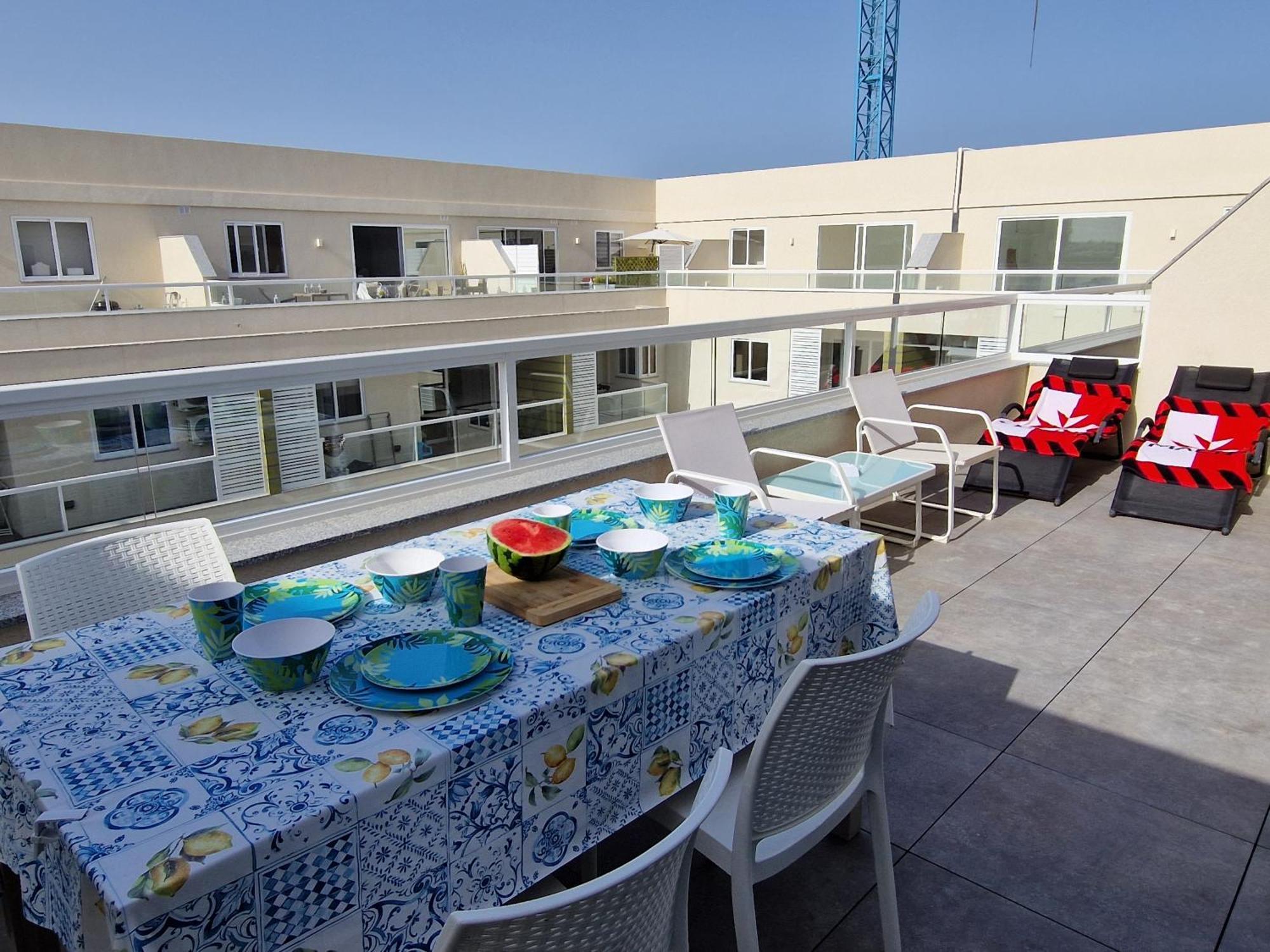 Sea View New Penthouse Terrace & Garage Parking Lejlighed San Pawl il-Baħar Eksteriør billede